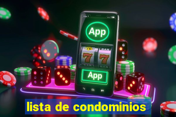 lista de condominios